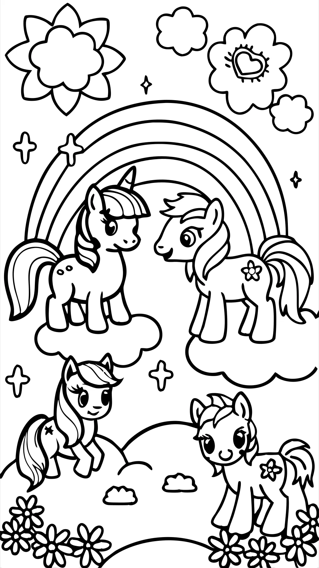 mis pequeños ponis para colorear